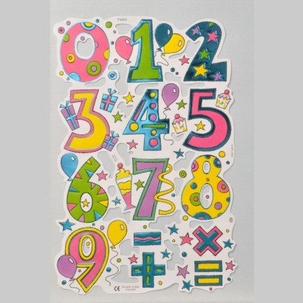 Mamelok マメロック クロモス☆ホイルダイカット 数字(Foiled Scrap Sheet Numbers)☆
